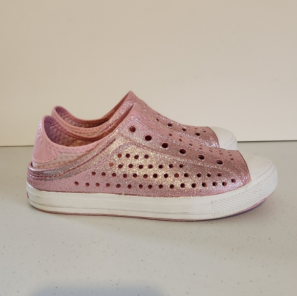 Skechers Girls Guzman Steps Sneakers Pink Rubber Slip On Shoes Big Girl Size 3 - Picture 1 of 8